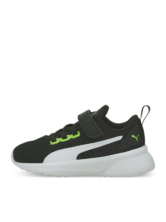 Flyer Runner Kids Sports Shoes Running with Hoop & Loop Closure Black