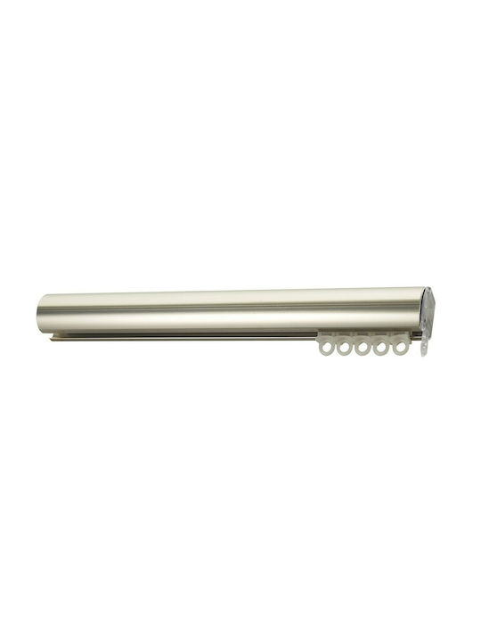 Viobrass Metallic Curtain Pole Double with Rail Φ25mm 160cm Nickel Matte