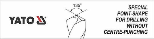 Yato Drill Bit Cobaltium with Cylindrical Shank for Metal and Wood 6