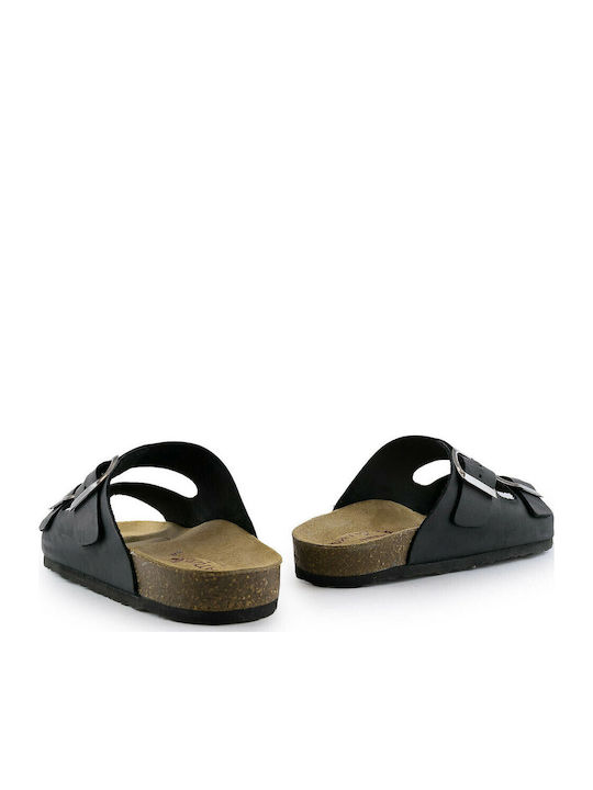 Sandale Casual Damă Din Piele Negru