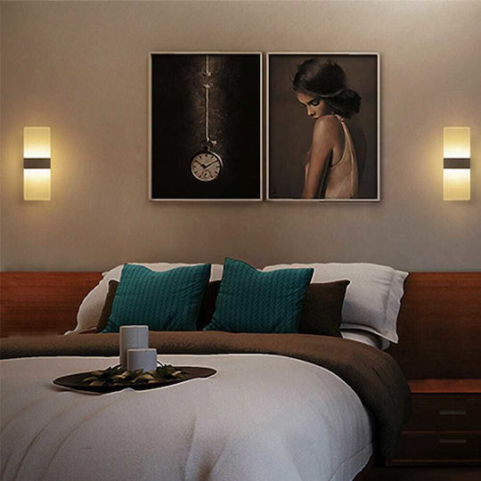 Led7 Break Classic Lamp Wall with Integrated LED and Warm White Light 10cm
