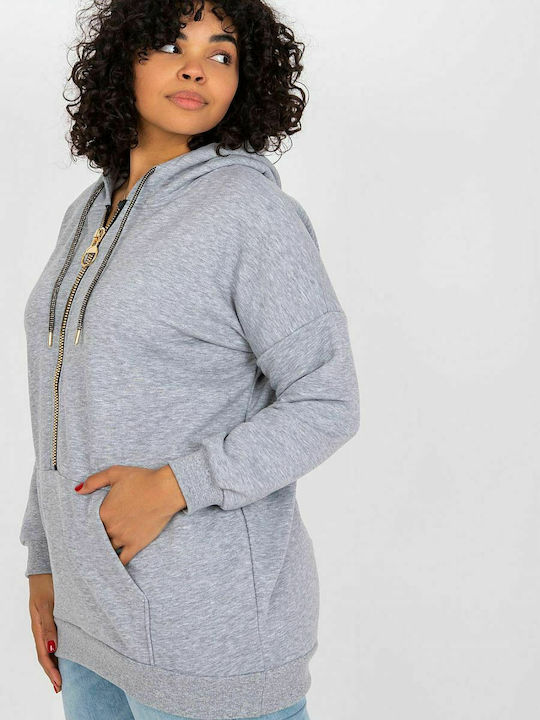 Relevance Women's Long Hooded Sweatshirt Gray