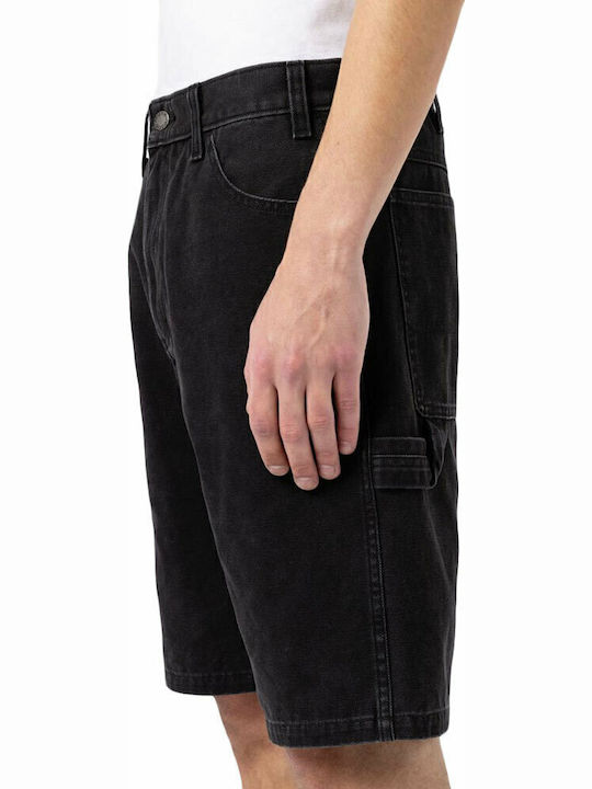 Duck Carpenter Men's Shorts Jeans Stone Washed Black