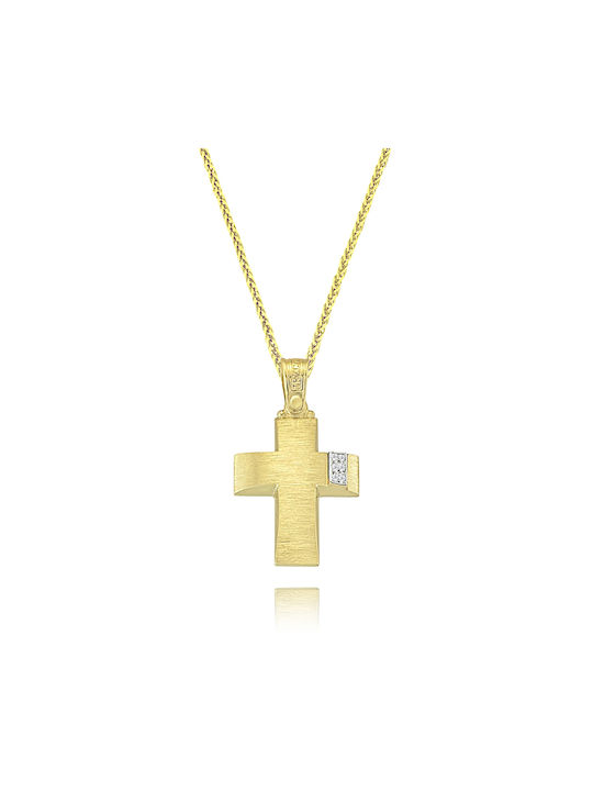 Triantos Χρυσός Σταυρός 14K