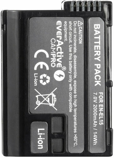 everActive Μπαταρία Φωτογραφικής Μηχανής EN-EL15 2000mAh Συμβατή με Nikon