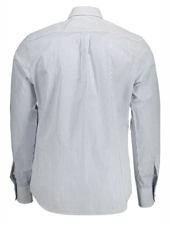 Harmont & Blaine Men's Shirt Long Sleeve Cotton Striped Blue