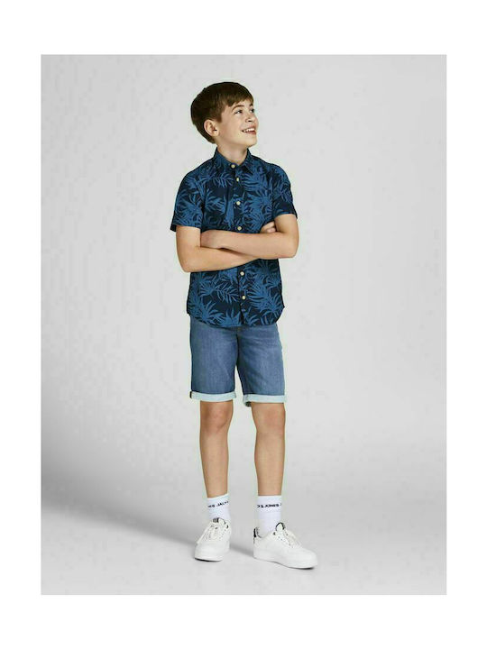 Jack & Jones Pantaloni scurți/bermude pentru copii Gin Albastru