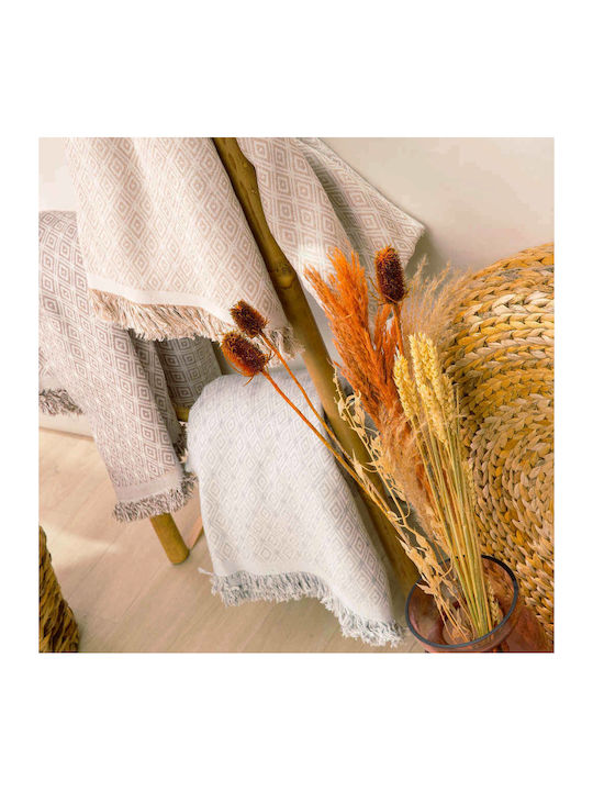 Borea Ikat Ριχτάρι Διθέσιου Καναπέ 180x250εκ. Μωβ 041402104075