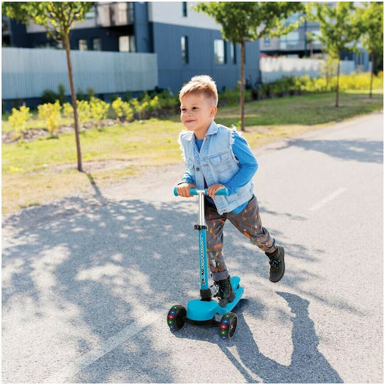 Shoko Kids Scooter Foldable Twist & Roll X-Speed Light 3-Wheel for 5+ Years Light Blue