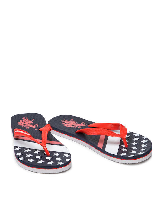 Vaian Slapi Bărbați Flip Flops Albastre / Roșii