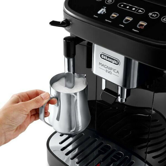 De'Longhi Magnifica Evo Αυτόματη Μηχανή Espresso 1450W Πίεσης 15bar με Μύλο Άλεσης Μαύρη ECAM290.22.B