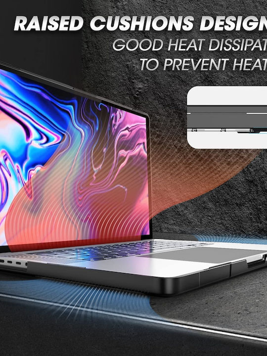 Husă Supcase Unicorn Beetle Pro Apple Macbook Pro 16" M4 M3 M2 M1 Pro Max 2024 2023 2021 A3403 A3186 A2991 A2780 A2485 Transparentă Neagră