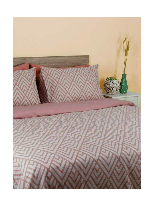 Sunshine 2036 Σετ Μαξιλαροθήκες με Φάσα Pink 50x70εκ.