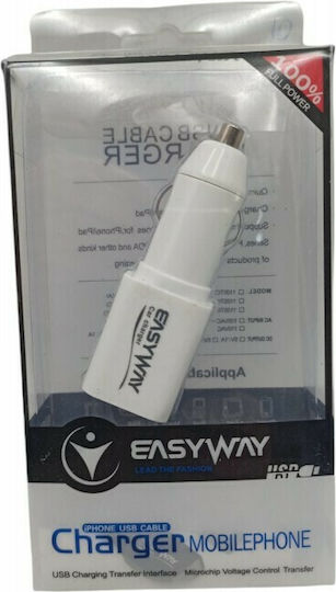 Car Charger 2.1A with One Port 1xUSB and GPS Tracker White Color