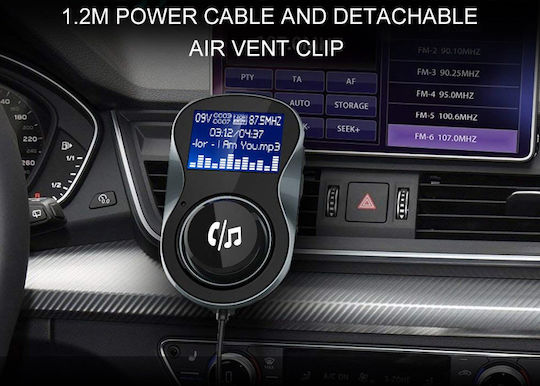 Nulaxy FM Transmitter Αυτοκινήτου με Bluetooth