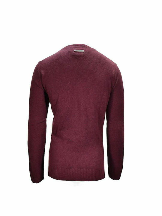 Camel Active Herren Langarm-Pullover Burgundisch