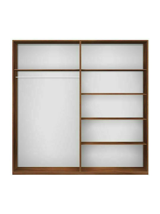 Four Door Wardrobe Veron with Mirror 228x58x214cm