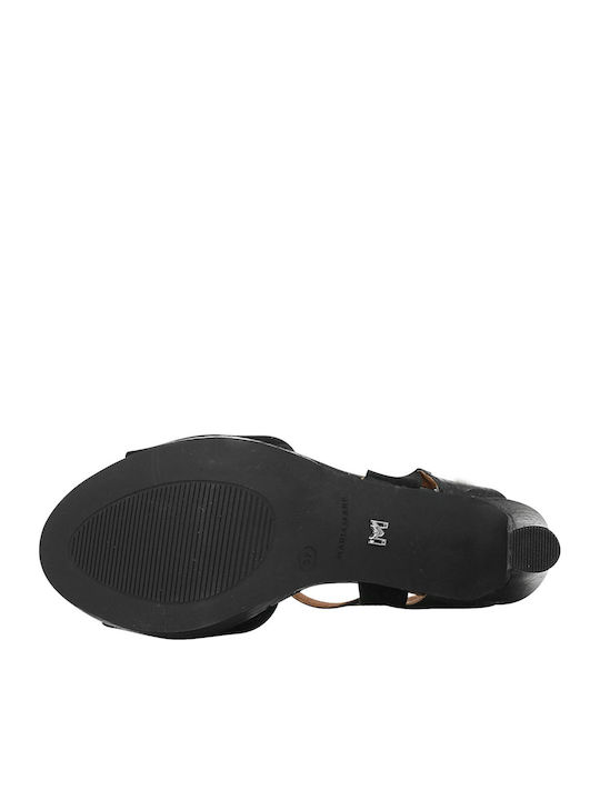 Leder Sandalen Schwarz