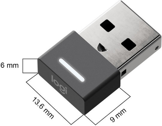 Logitech MSFT Teams Zone Wireless Plus Over Ear Multimedia Ακουστικά με μικροφωνο και σύνδεση Bluetooth / USB-A / USB-C