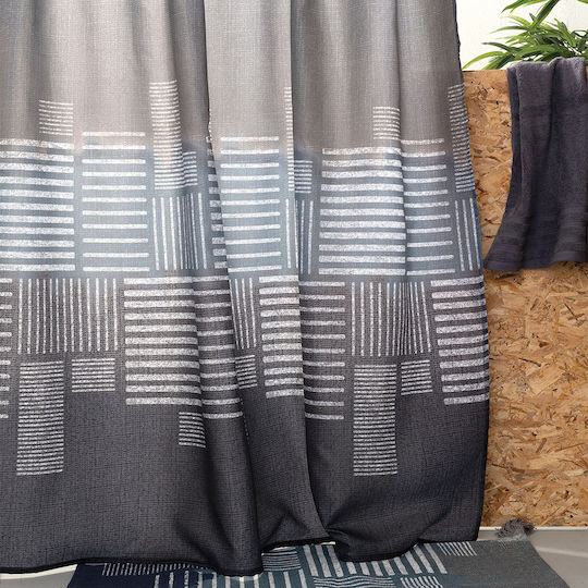 Palamaiki Skyline Duschvorhang Stoff 180x180cm Grey 9-200820-004 Palamaiki Skyline Duschvorhang Stoff 180x180cm Grey 9-200820-004