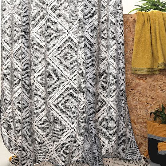 Palamaiki Tiles Duschvorhang Stoff 180x180cm Grey 9-200820-005