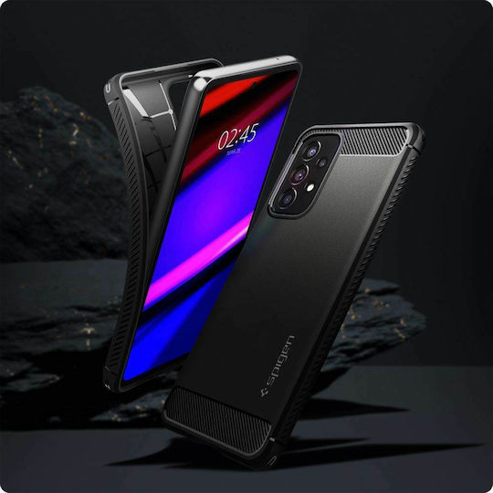 Spigen Rugged Armor Back Cover Silicone 2mm Matte Black (Galaxy A53)
