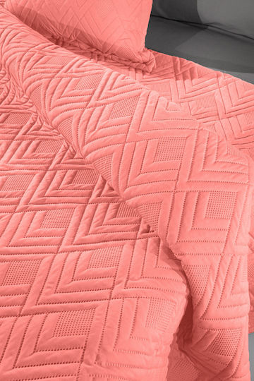 Guy Laroche Curves Σετ Υπέρδιπλο Coral 220x240cm 2τμχ