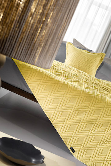 Guy Laroche Curves Подредба Покривало Кингсайз Микрофибър Lime 220x240см 2бр