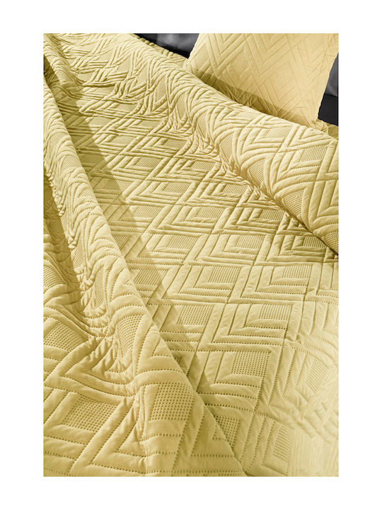 Guy Laroche Curves Σετ Κουβερλί Υπέρδιπλο Microfiber Lime 220x240cm