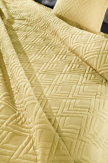 Guy Laroche Curves Подредба Покривало Кингсайз Микрофибър Lime 220x240см 2бр