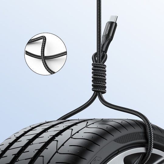 Joyroom S-2030N1 Braided USB 2.0 Cable USB-C male - USB-C 60W PD Μαύρο 2m