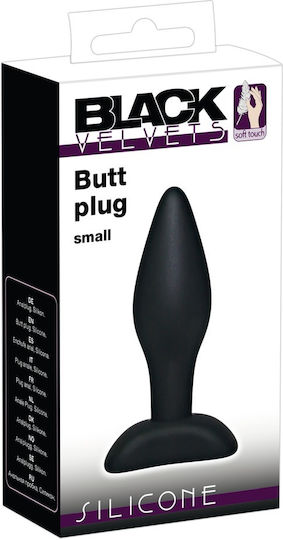 You2Toys Black Velvets Dop Anal Silicon Mici Neagră 9cm