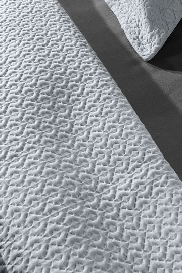 Guy Laroche Divine Σετ Κουβερλί Μονό Microfiber Silver 160x240cm 2τμχ