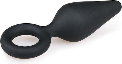 Easytoys Buttplug with Pull Ring Small Анална тапа Малък Black 8.5см ET214BLK