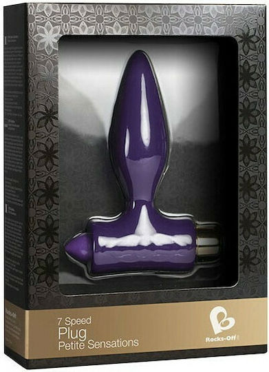 Rocks Off Petite Sensations Plug Dop Anal cu vibrație Violet 7cm