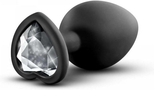 Temptasia Bling Heart Plug Small Anal Plug Klein Black 9.5cm