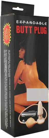 Seven Creations Expandable Butt Plug Πρωκτική Σφήνα Flesh 10cm