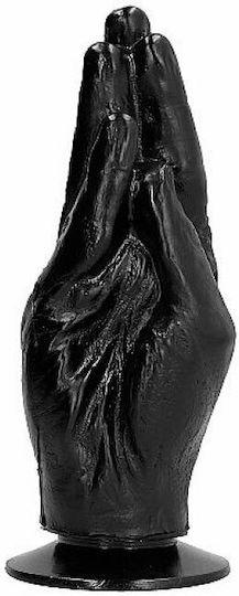 All Black Hand Dildo Anal Negru 17cm