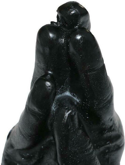 All Black Hand Dildo Anal Negru 17cm
