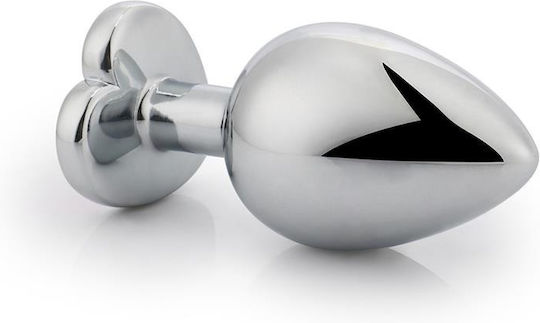 LateToBed AfterDark Anal Plug & Heart Jewel Анална тапа Medium Heart White 8см