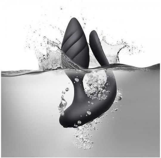 Rocks Off Cocktail Anal Plug mit kabelloser Funktion und Vibration Schwarz 6.65cm