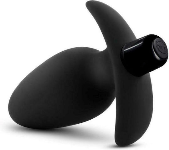 Blush Anal Adventures Platinum Vibrating Saddle Plug Anal Plug mit Vibration Schwarz