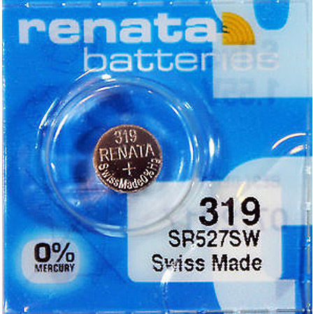 Renata 319 Batterie Silber-Oxid für Uhren SR64 1.55V 1Stück