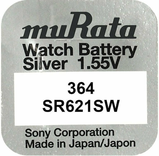 Murata 364/SR621 Μπαταρία Silver Oxide Ρολογιών SR60 1.55V 1τμχ