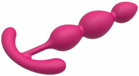Dream Toys Bootyfull Silky Smooth T-Teardrop Πρωκτικές Μπίλιες Fuchsia 13cm