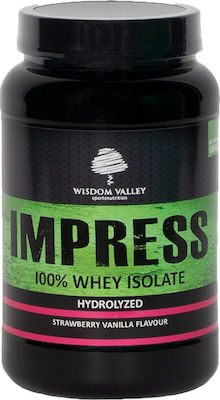 Wisdom Valley Impress 100% Whey Isolate Fără Gluten & Lactoză cu Aromă de Căpșuni Vanilie 2kg