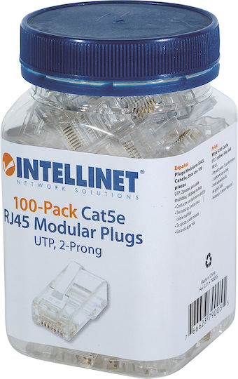 Intellinet Βύσμα RJ-45 male Cat5e 100τμχ (790055)