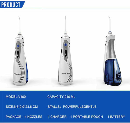 Waterpulse V400 Plus Water Flosser Λευκό