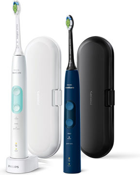 Philips Sonicare Protectiveclean 5100 Electric Toothbrush with Timer, Pressure Sensor, and Travel Case White