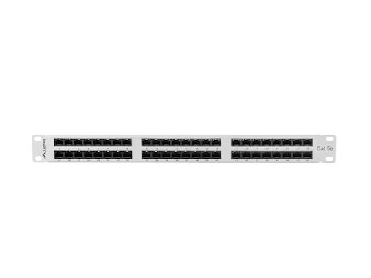 Lanberg Patch Panel για Rack 1U 19" 48 Θυρών cat5e Γκρι
